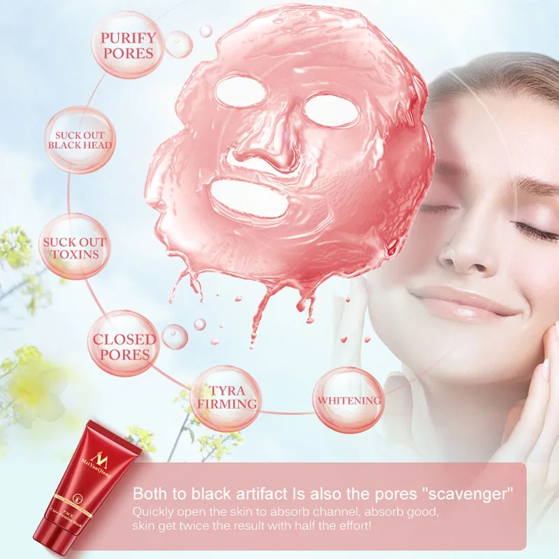 Маска для глубокого очищения Очищающая маска лица удаления черных точек акне