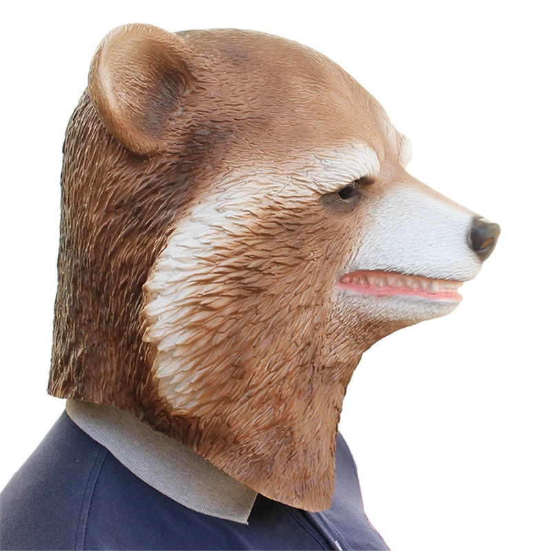 Guardians of the Galaxy Latex Masks Unisex Movie Cosplay Anime costume Raccoon Prop Adult Animal Party Mask for Halloween | Тематическая