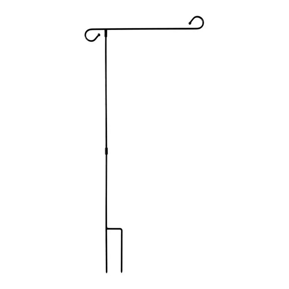 Flag Stand Without Flag Black Wrought Iron Small Flag Stand Yard Garden Flag Pole Flag Holder