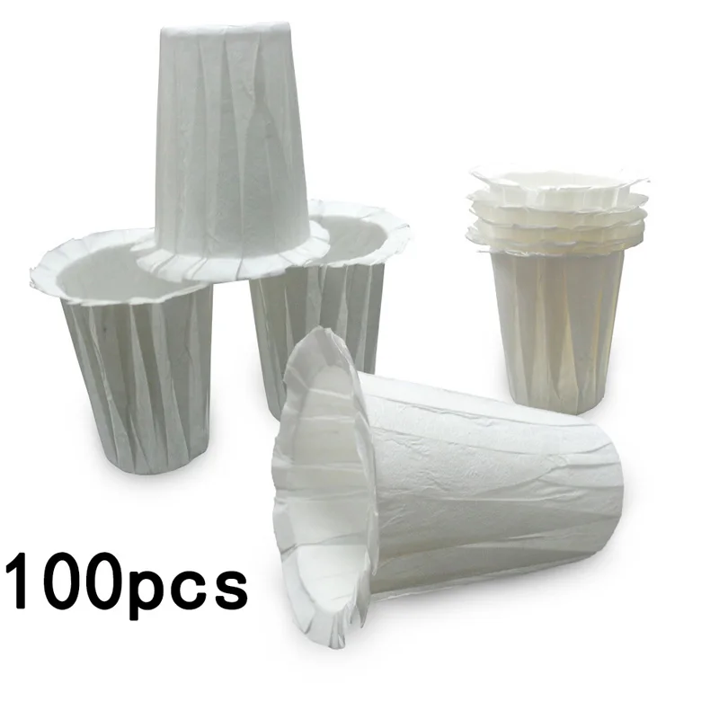 100 шт./компл. для Keurig бумажные фильтры кофе стручки капсулы запасные части дома