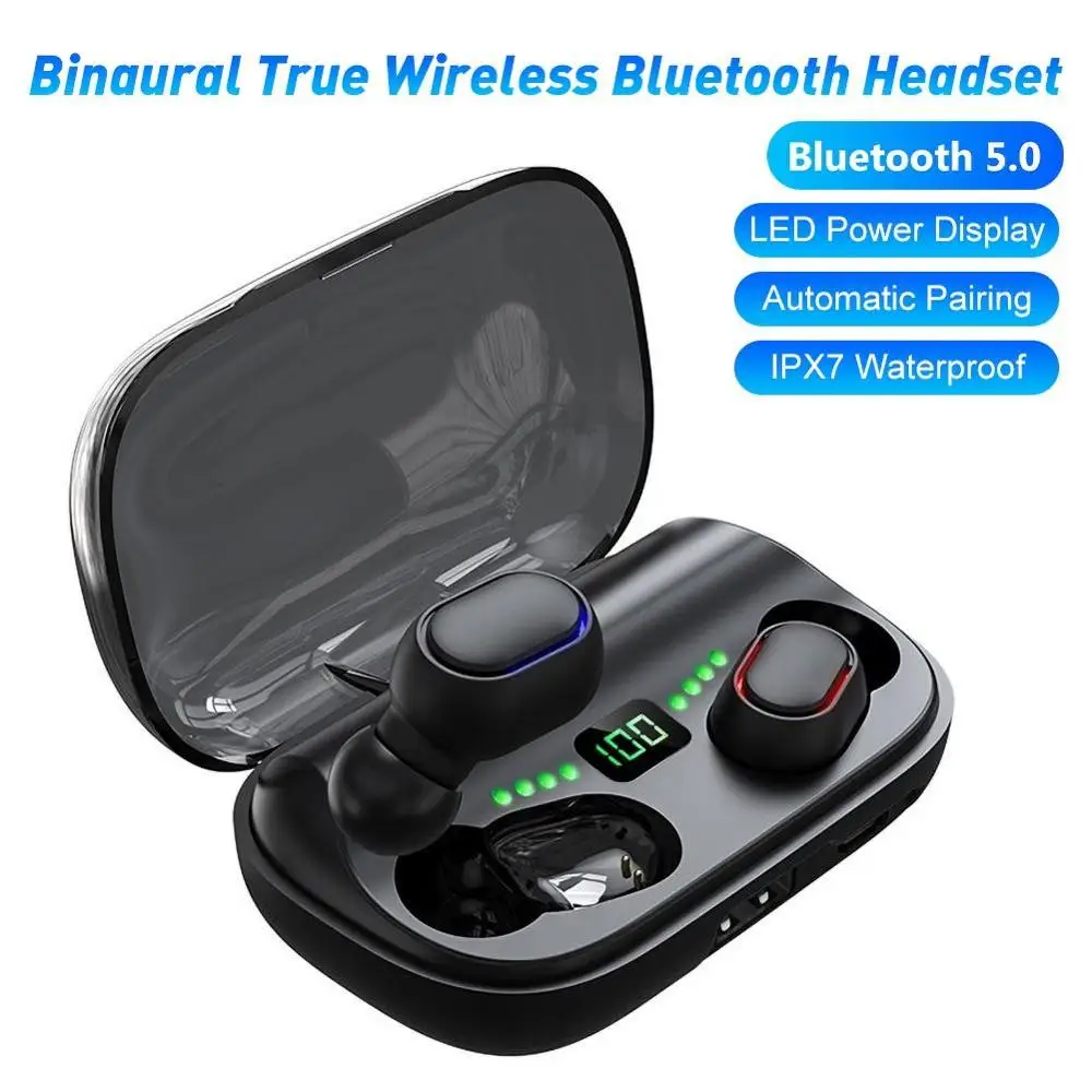 TWS JS2 беспроводные Bluetooth водонепроницаемые музыкальные спортивные наушники