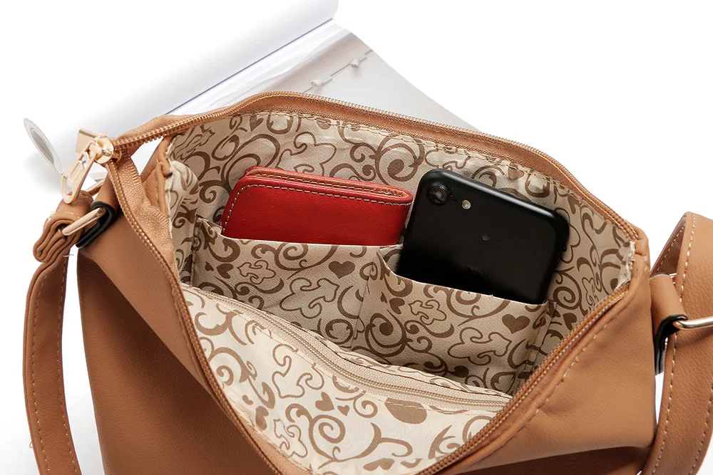 

Women Bag 2019 Hollow Out Handbag Vintage Messenger Shoulder Bag PU Leather Crossbody Bags for Women Bolsa Feminina #NG