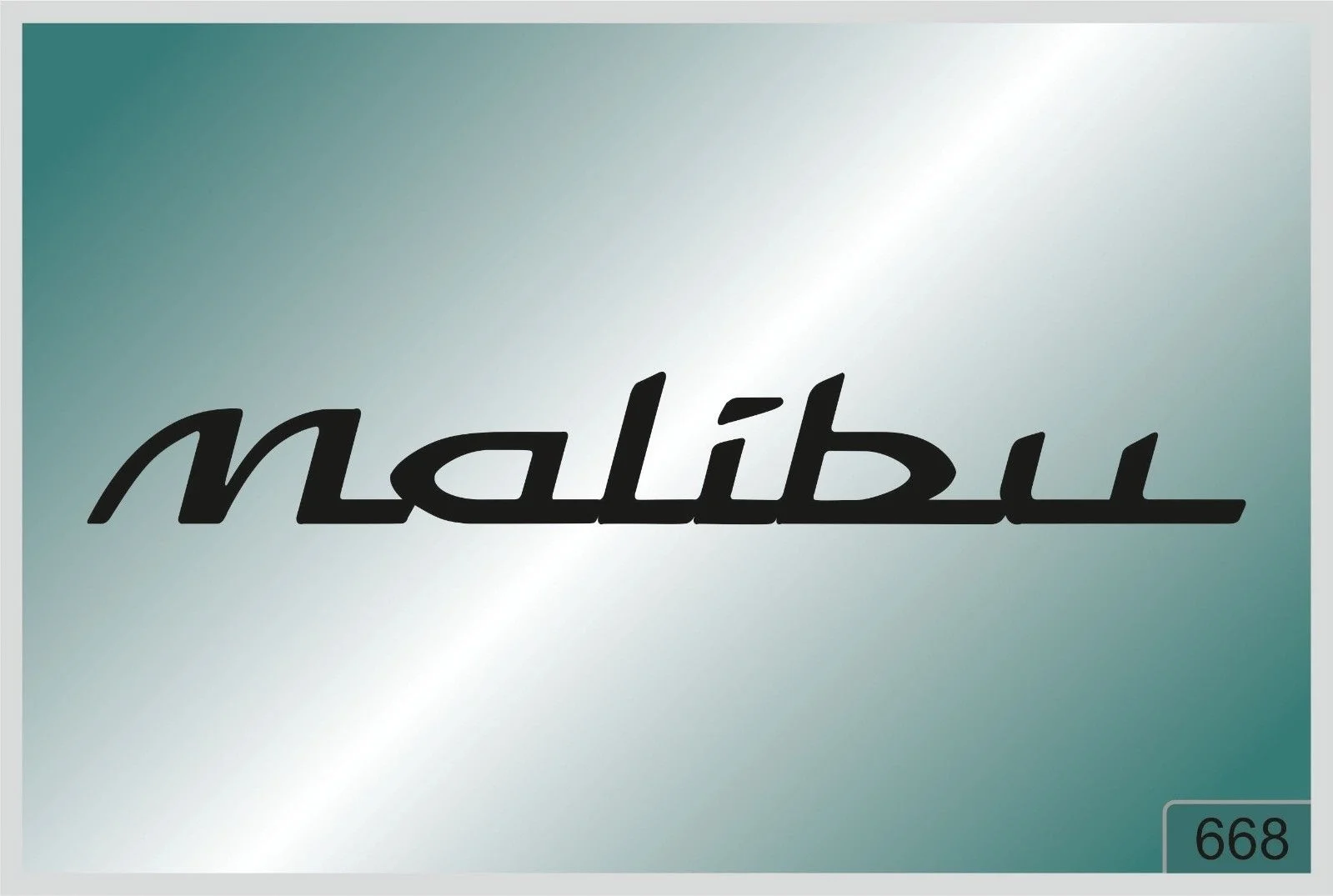 

For MALIBU x2 pcs. stickers - HIGH QUALITY DECALS different colors 668