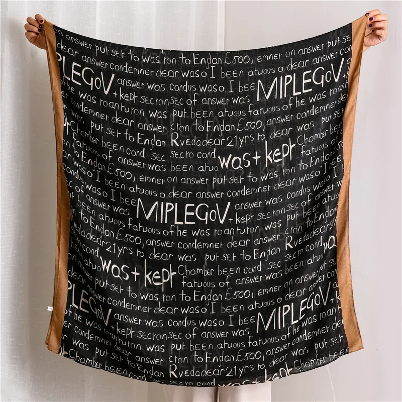 

Autumn and winter Luxury brand New style Fashion Cotton scarf women's cotton material silk scarves lady Sunscreen Print shawl