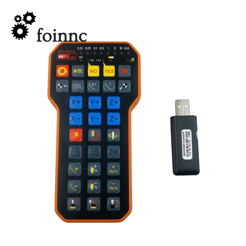 Контроллер Nc Studio комплект 5.4.49 Ncstudio контрольная карта + XHC WHB02 USB Беспроводной пульт