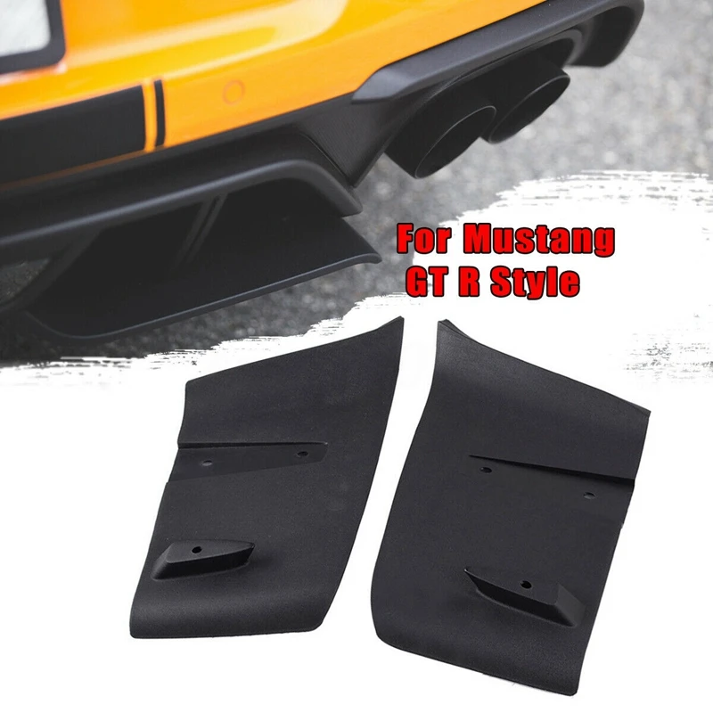 Топ! 1 пара диффузор заднего бампера Valance Aero Foil Kit для Ford Mustang 2018 2019 GT R Style|Заслонки| |