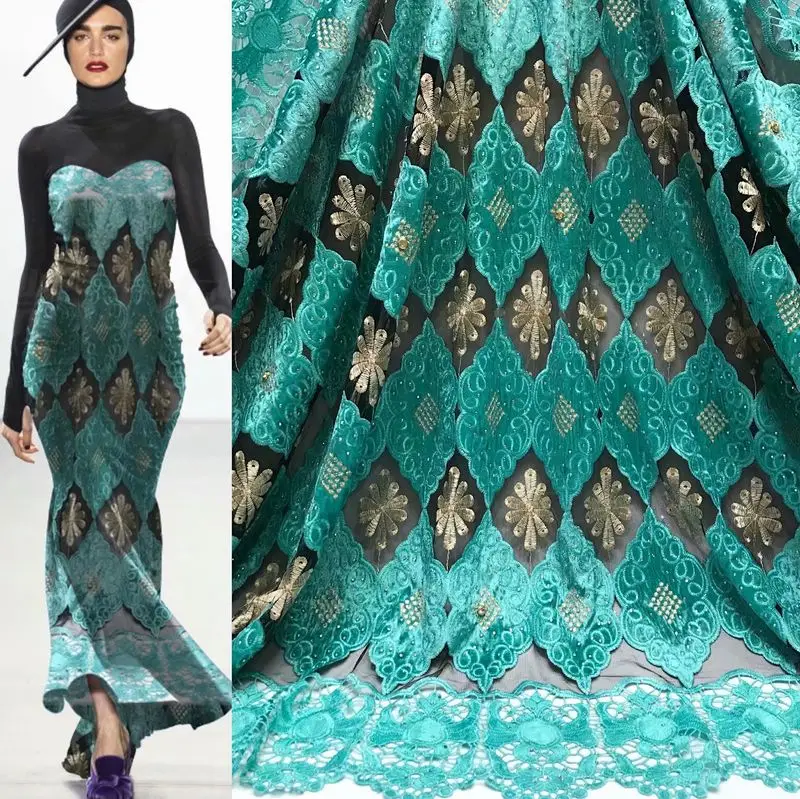 Африканский Воск Бисероплетение Кружева 5 цветов персикового вина оранжевый