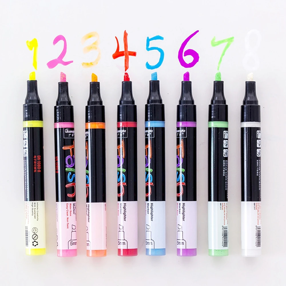 8 шт. Набор Жидкий Мел Маркер ручки со стирающимися чернилами мульти Цветной