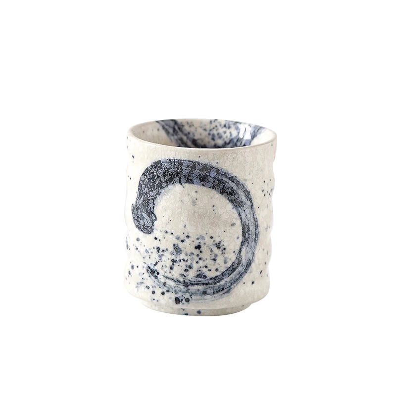 

SDGRP 200ml Japanese Style Teacup Water Cup Stoneware Ceramic Hand-painted Kungfu Teacup Cuisine Drinkware Chinese Retro Style