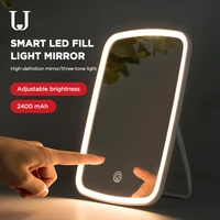 makeup mirror with led light vanity mirror with touch dimmer switch battery table smart led mirror for bedroom bathroom travel