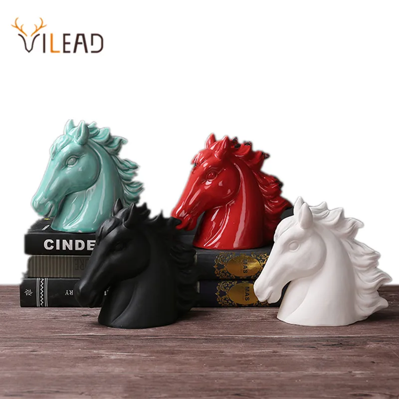 Фигурки с керамической головой лошади VILEAD 16 5 см 20 см|Статуэтки и миниатюры| |