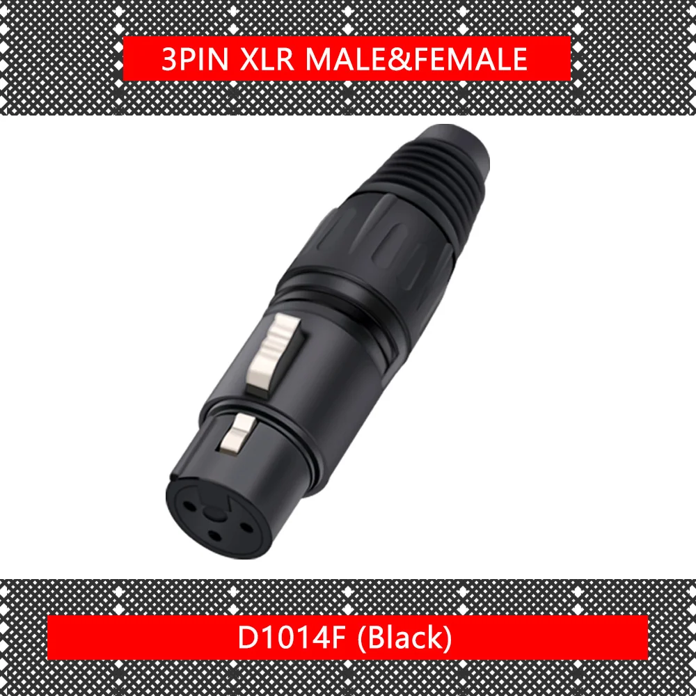 1 шт. 3 Pin XLR/гнездовой разъем провода полюса XLR Сделано в Китае для микрофона