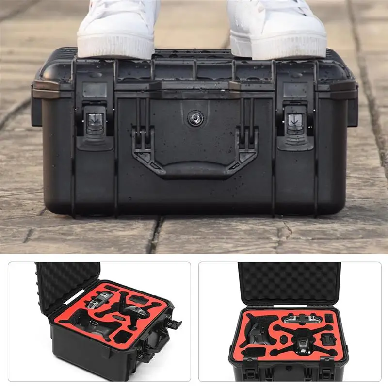 

1Pc High Capacity Durable Storage Container Drone Organizer Drone Storage Case Carrying Box