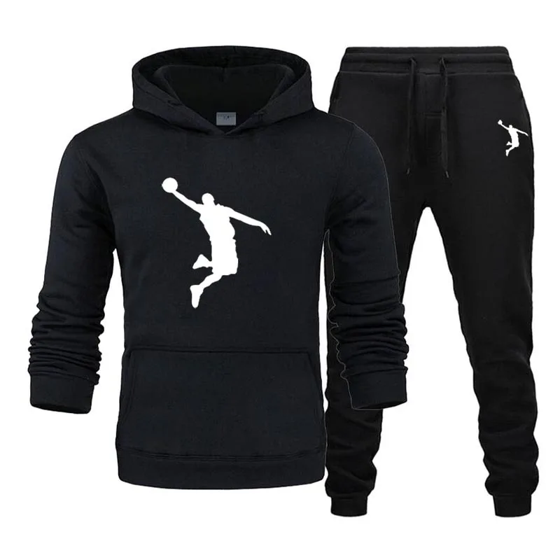 

2020Winter New Men Casual Sports Pack Men Trui Hooded Jas + Broek Brand Sports Clothing Outdoor Jogging Hoodie Men