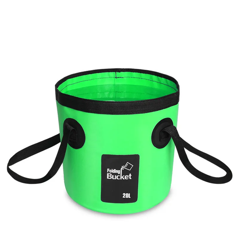 

12L 20L portable bucket outdoor travel water storage bag waterproof water bag fishing portable foldable bucket car supplies