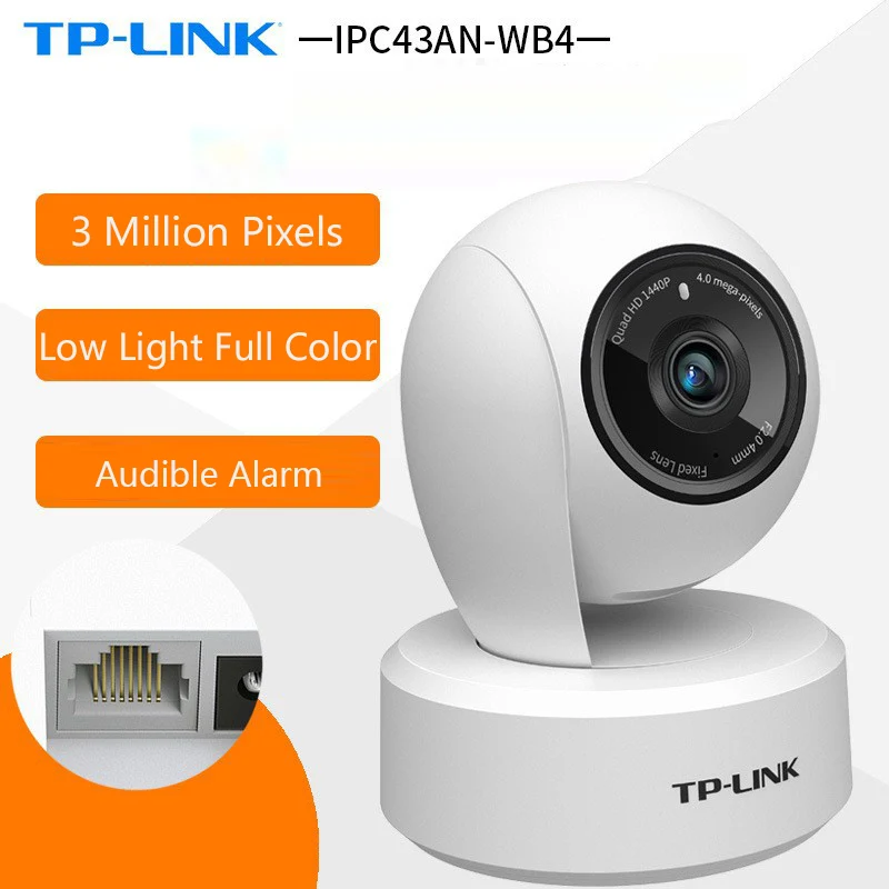 TP Link камера Wi Fi Tl ipc43an wb4 мобильный телефон полноцветная с дистанционным