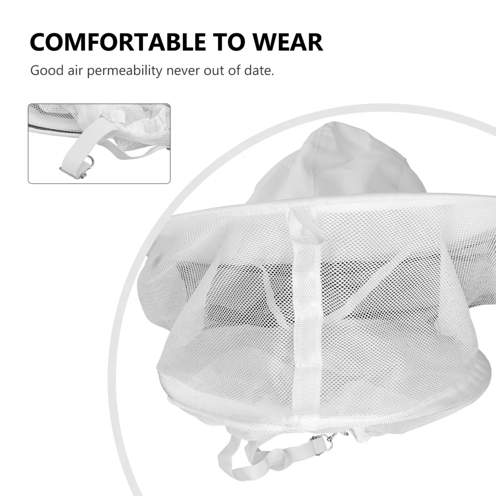 

1pc Beekeeping Hat Face Neck Prevention Hat Breathable Beekeeping Hat (White)