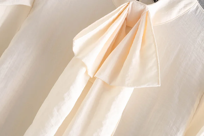 VOGUEIN новые женские повседневные однотонные цвета слоновой кости галстук бабочка