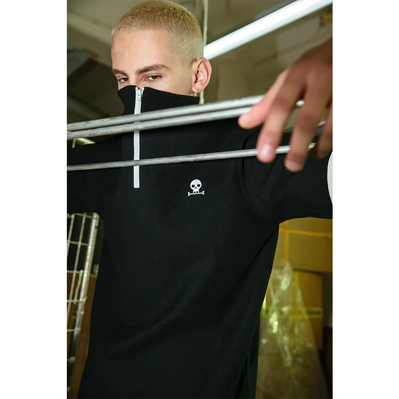 VIISHOW новинка рубашки поло Мужская брендовая одежда модные с вышивкой черепа