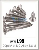 100 шт. M1 M1.2 M1.4 M1.7 M2 M2.3 M2.6 M3 PA Phillips микро винты для ноутбука с полукруглой головкой саморезы электронные маленькие винты для дерева