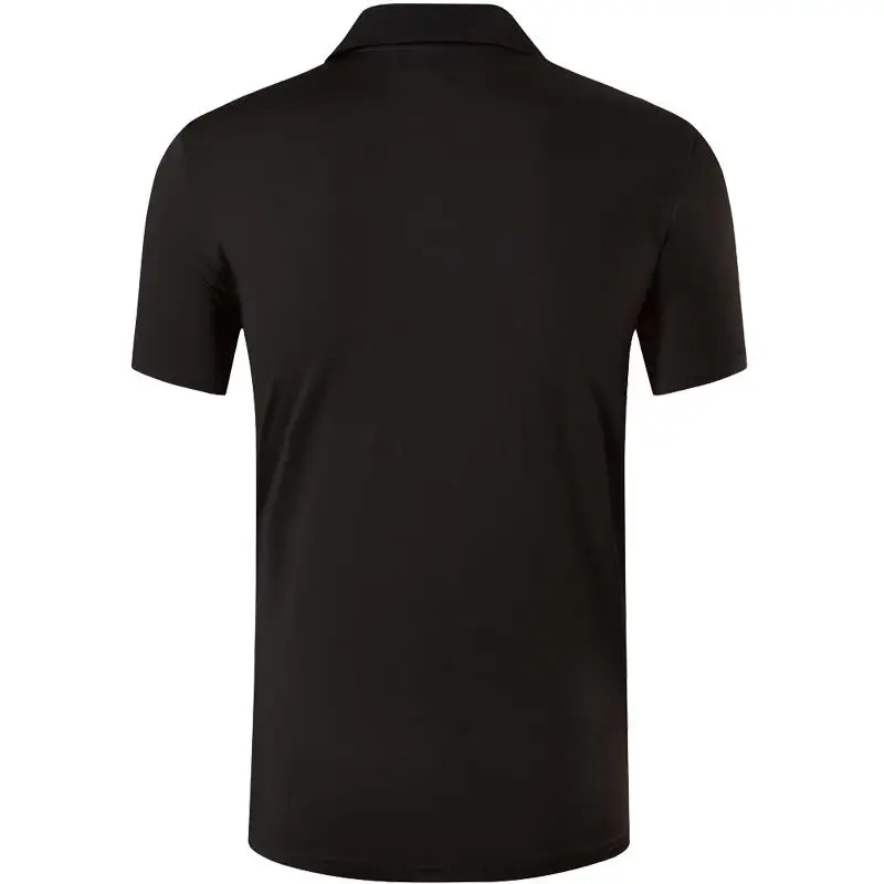 jeansian Men's Sport Tee Polo Shirts POLOS Poloshirts Golf Tennis Badminton Dry Fit Short Sleeve LSL293 Red