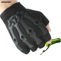 2021 ghost claw tactical half finger gloves cycling fitness army military tactical gloves non slip anti knife cut bicycle gloves