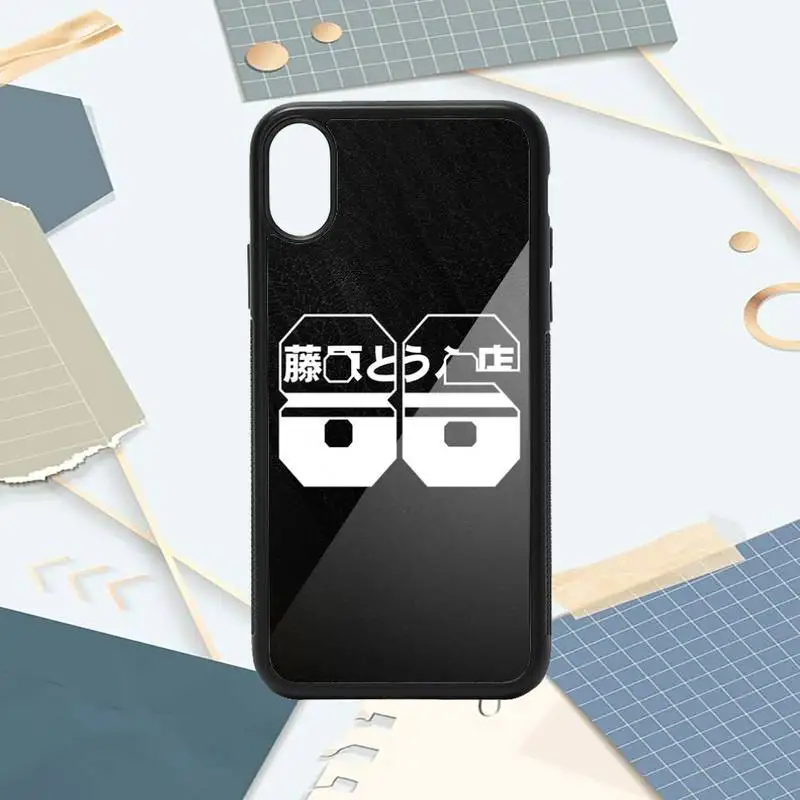 

Initial D AE86 cartoon car luxury design cover Phone Case PC for iPhone 11 12 pro XS MAX 8 7 6 6S Plus X 5S SE 2020 XR
