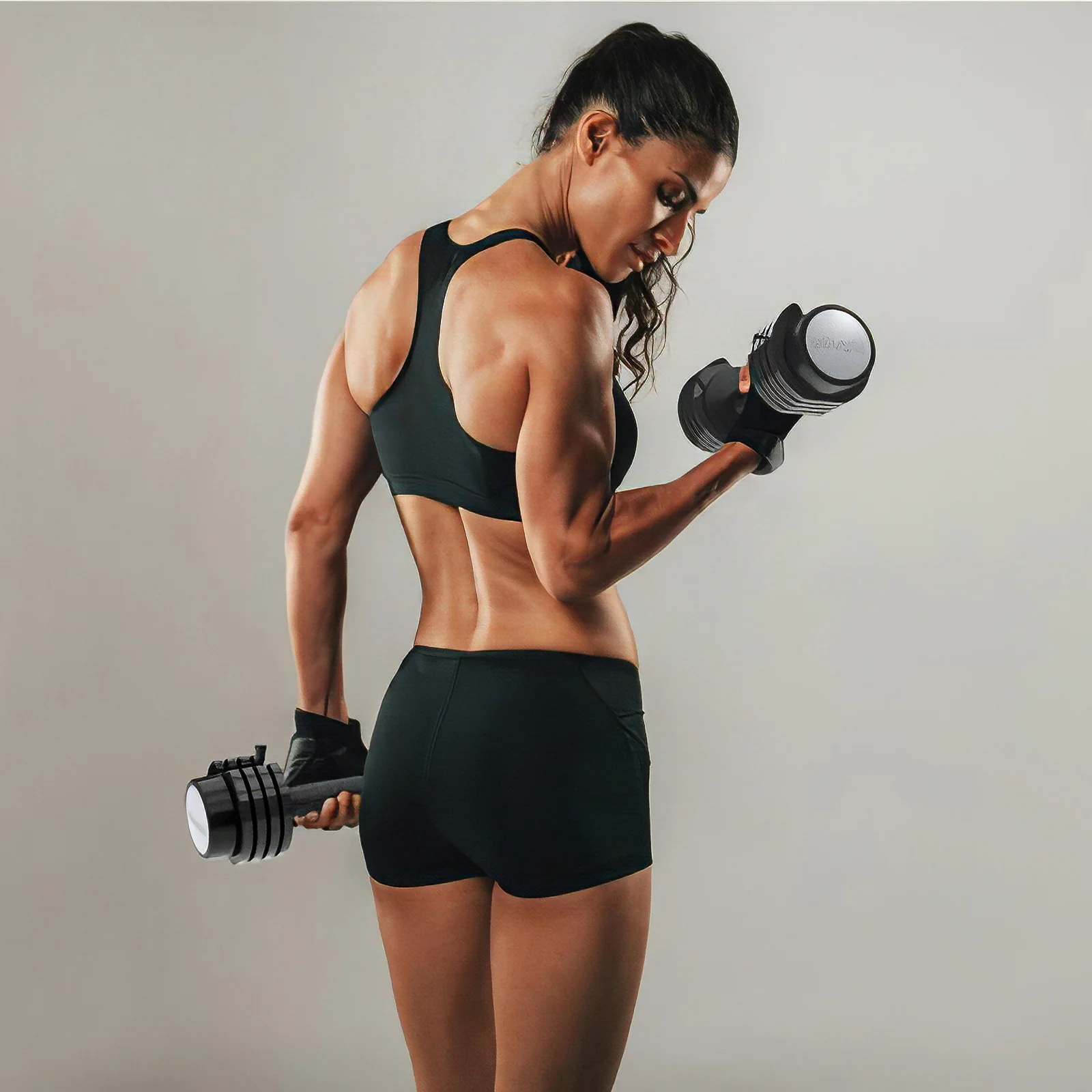 

Adjustable Dumbbell Weight Set Solid Fitness Dumbbell Set Safety Non-Slip Gym Exercise Training Tools Fitness Equipment