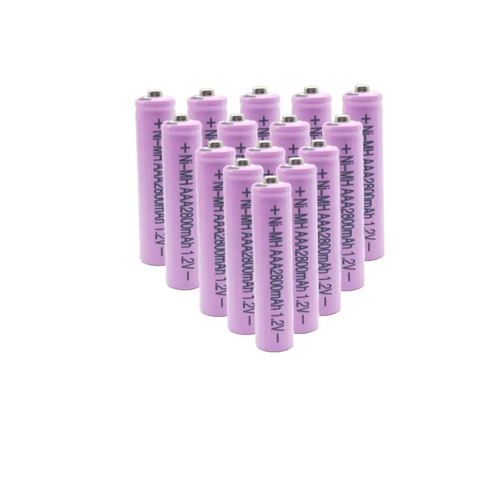 Аккумулятор Ni MH 2800mAh 1 2 V nimh AAA с низким саморазрядом NiMH 10 шт./партия|Перезаряжаемые