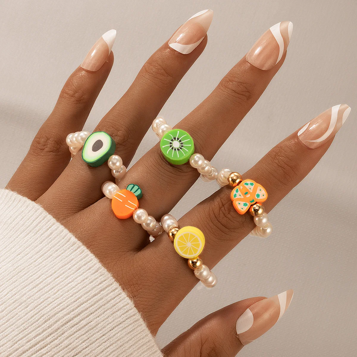 

Cute Marcasite Dragon Pink Y2K Rings Set for Teen Girls INS Hot Sale Acrylic Drop Oil Rings for Women Korean Fashion Jewelry