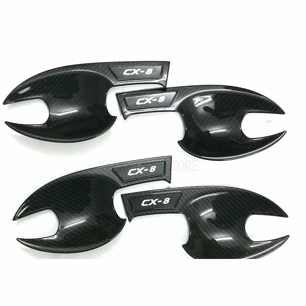 

Крышка для дверной ручки с умным отверстием из АБС-пластика, обшивка для ручки Mazda CX-8 CX8 2018 2019 2020, автомобильные аксессуары, аксессуар