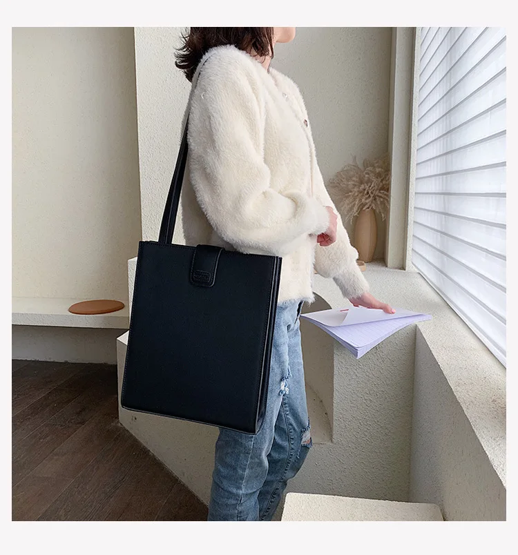

Fashion Women's Tote Bag Hight Quality PU Handbag Singel Shoulder Bag Fashion Cross-Body Bag Simple Tote Bag