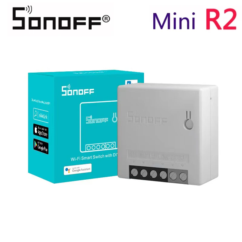 

Itead Sonoff MINI R2 DIY Smart Switch Smart home Automation Remote Control Wifi Switch Support External Switch Alexa Google Home