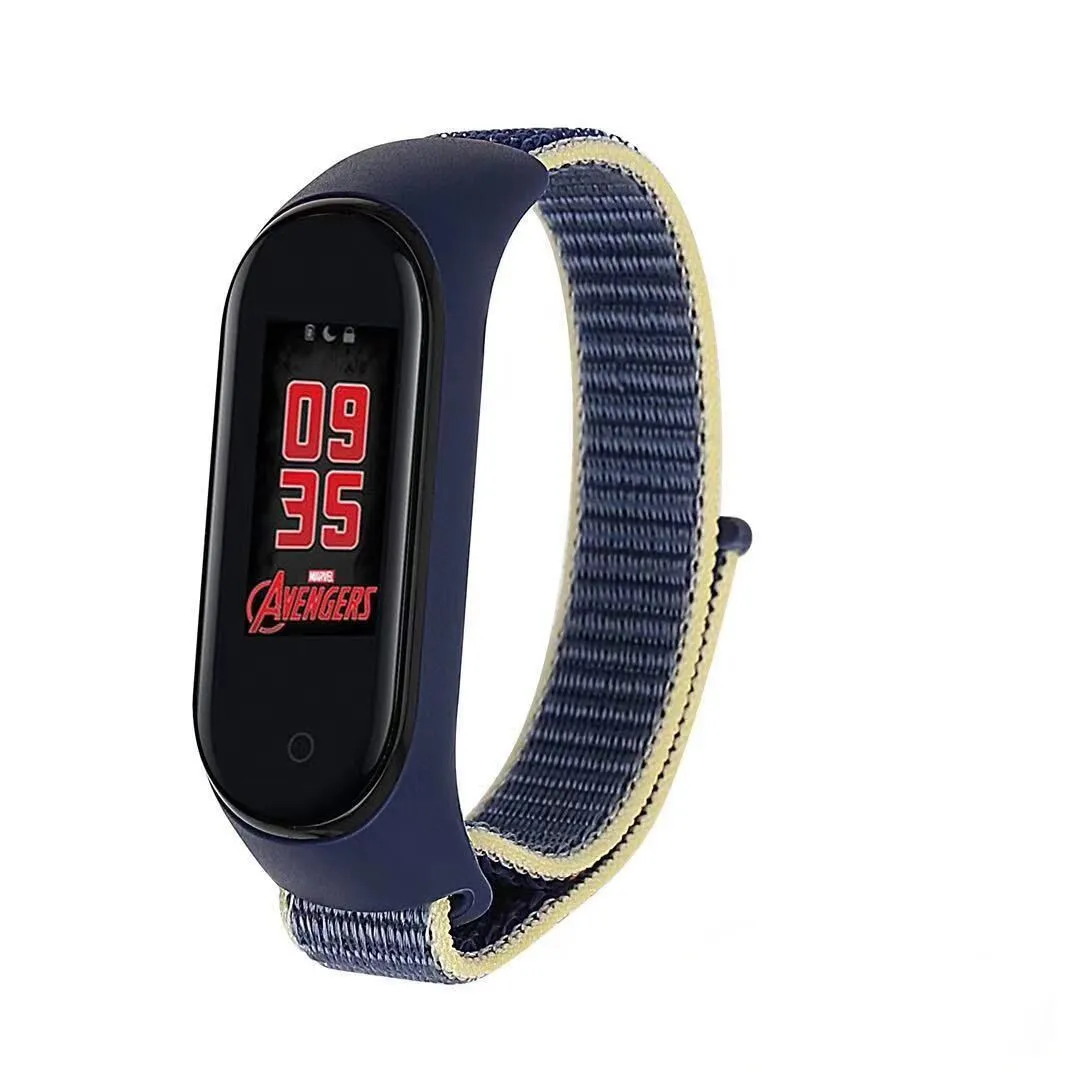 alaskan blue Регулируемый ремешок для браслета, дышащая Спортивная петля для Xiaomi mi Band 4 3, браслет с рамкой, сменный Браслет mi band 3 4, аксессуары - Цвет ремешка: alaskan blue