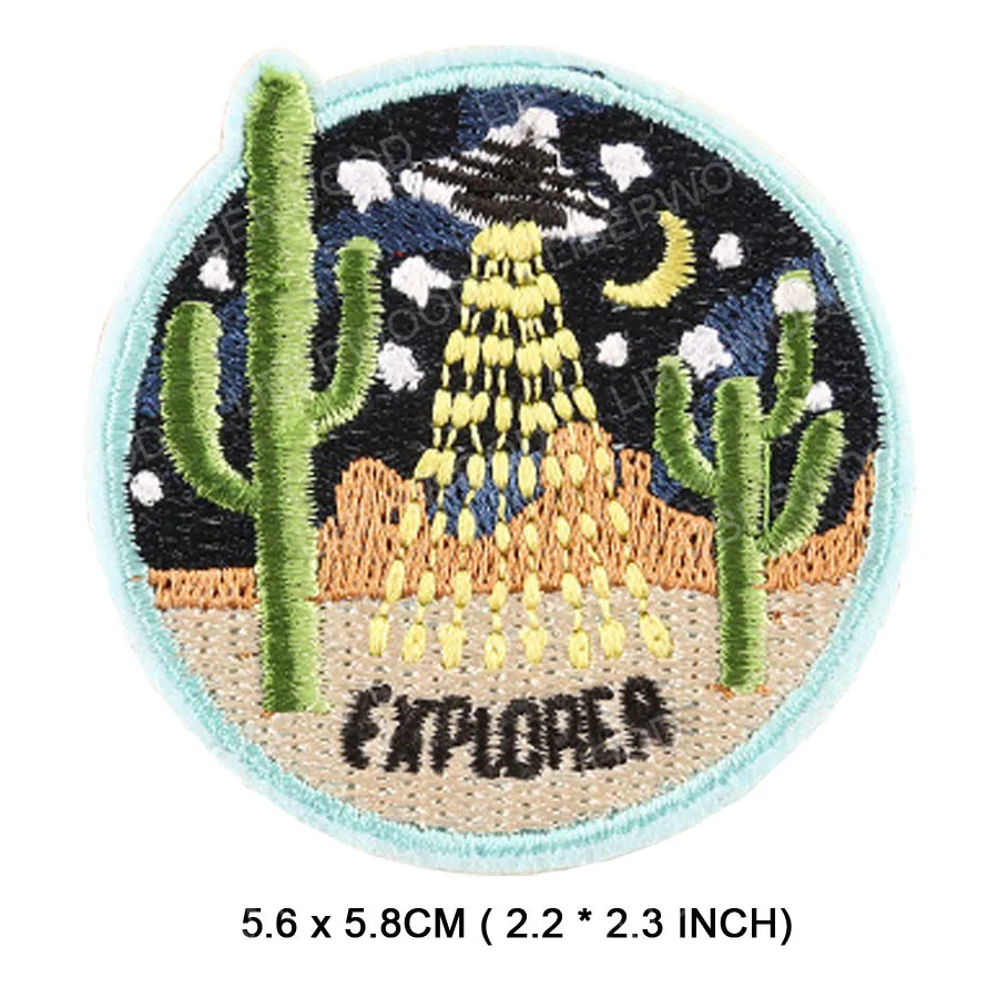 Приключения палатка сосна Explorer горы Туризм путешествия Кемпинг патч вышивка