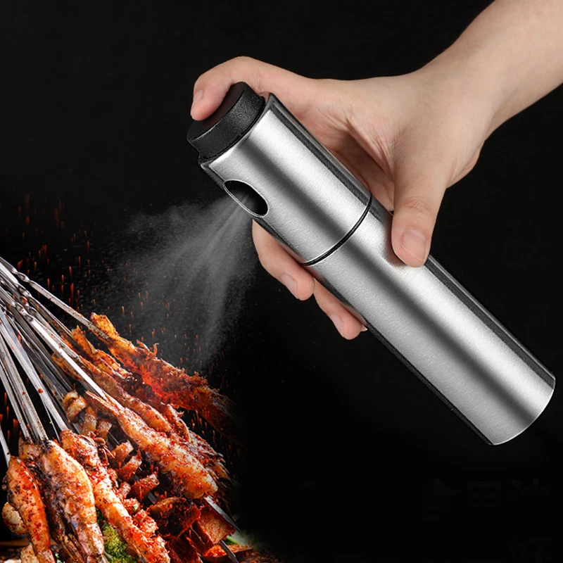 

Olive Oil Vinegar Sprayer Oil Spray Bottle Pump Stainless Steel Oil Dispenser Seasoning Kettle BBQ Kitchen Tool