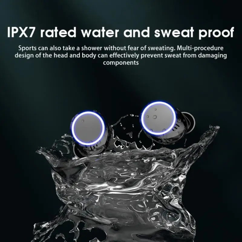 Беспроводные наушники-вкладыши с зарядным футляром 3500 мАч | Электроника