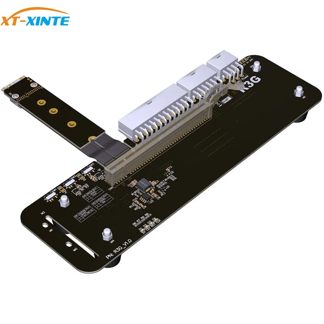 XT-XINTE R3G M.2 M-key PCIe3.0 x4 внешняя подставка для видеокарты с 6P на двойной 8P шнур питания