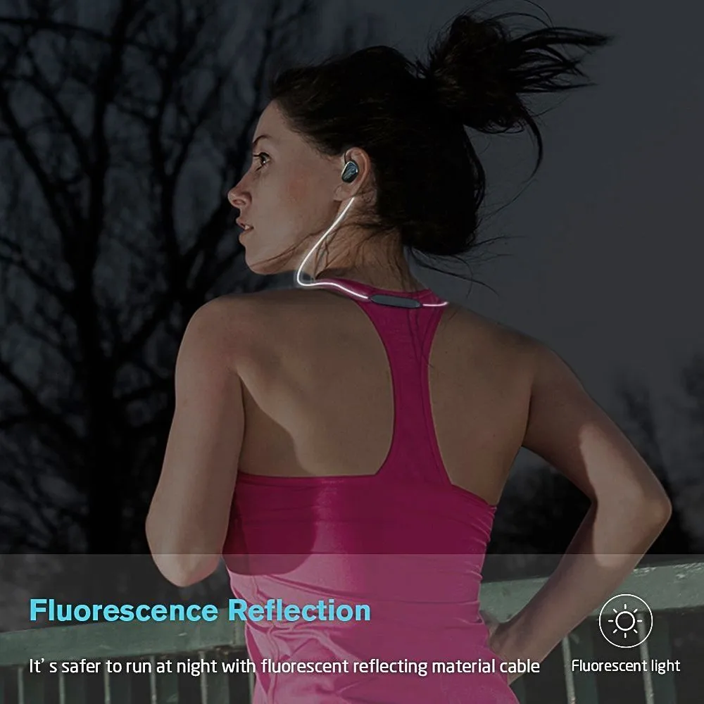 Bluetooth наушники с регулируемыми басами Беспроводные спортивные 4 2 микрофоном