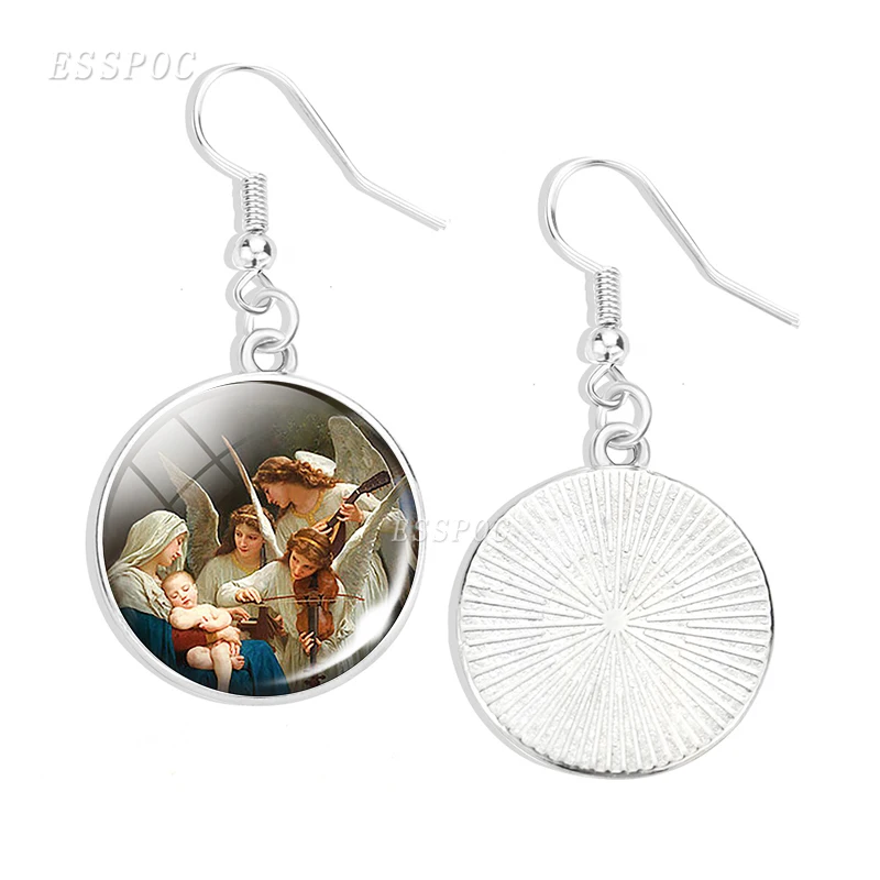 Серьги подвески девственные и ангелы|Серьги-подвески| |