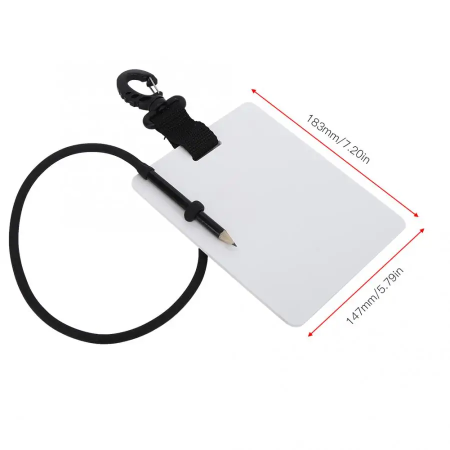 Пластмассовая подводная записывающая сланцевая записная книжка с записной