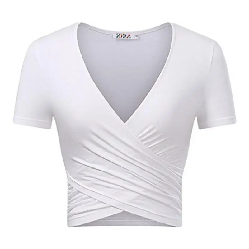 2018 Spring Summer European And American New Style Ms Explosion Models Women T-shirt Cross-Short Sleeve Top Wholes |