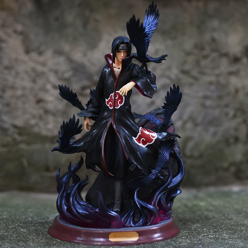 

Naruto Bandai Action GK Akatsuki Organization Itachi Uchiha Statue Anime Model Furnishing Articles Cartoon Characters Movie &TV