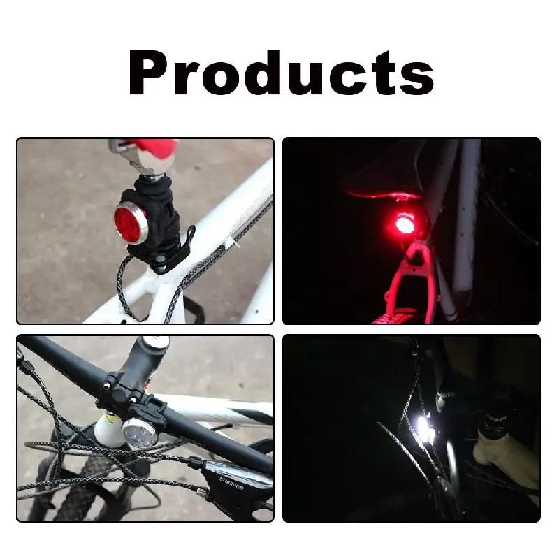 

Bicycle LED/COB Front Light Tail Light Mountain Bike Outdoor Riding USB Charging Portable Highlight Warning Light Accessories