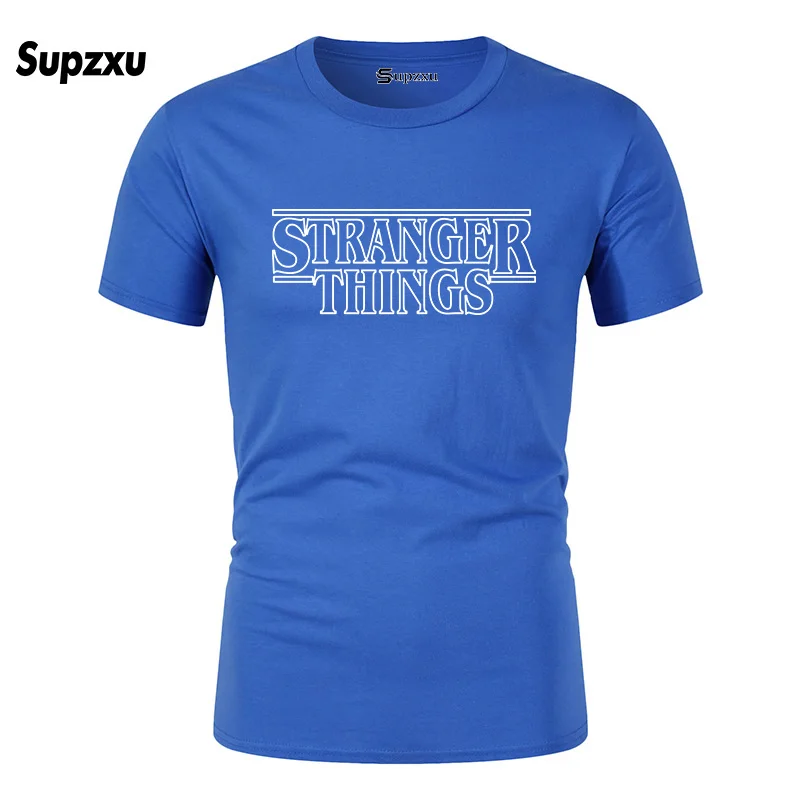Мужская футболка Stranger Things летние хлопковые футболки с коротким рукавом мужская