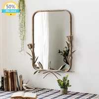 vintage style mirror decorative vanity decor beauty dressing antique mirror bedroom macrame espelhos de banho home decor hx50dm