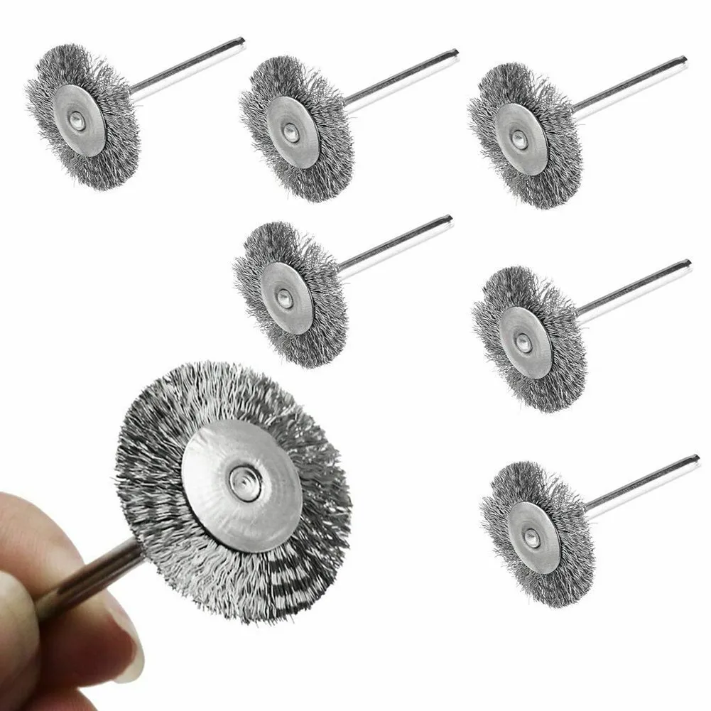 

50 Pcs Wire Brush Rotary Tool Stainless Steel Die Grinder Removal Wheel Brush Head For Metal Cleaning Rust Removel