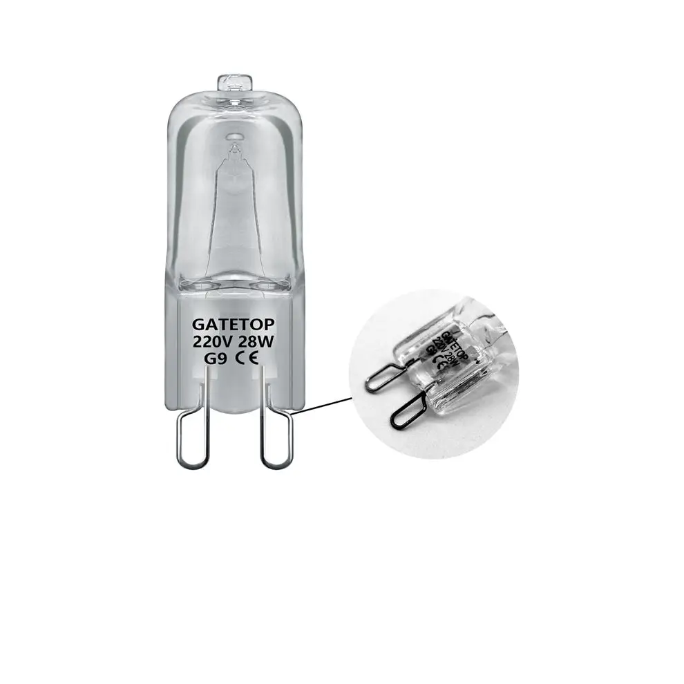 

Горячая Размеры галогенная лампа G9 28W 220V хрустальная люстра домашнее украшение