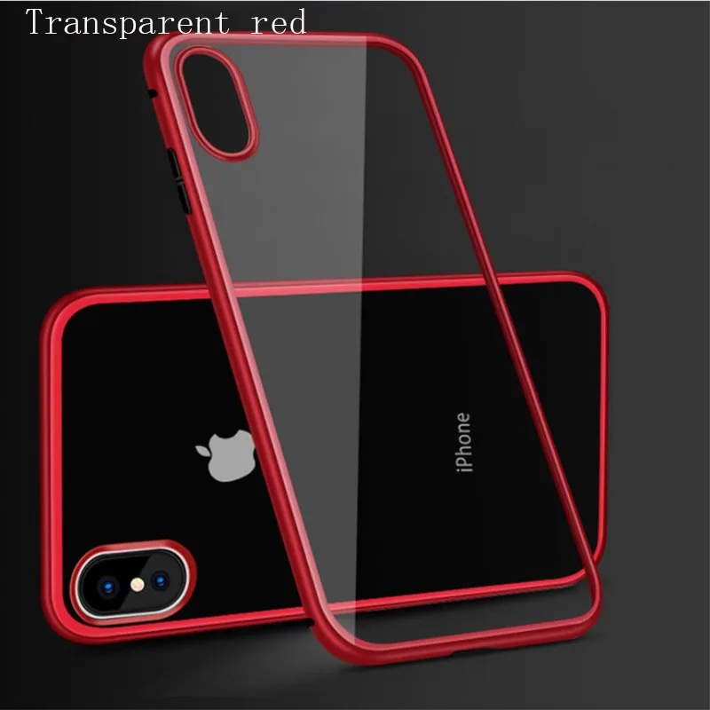 Magnetic Metal Phone Case For iPhone 7 8 6 6S PlusTempered Glass Creation Mobil Iphone |
