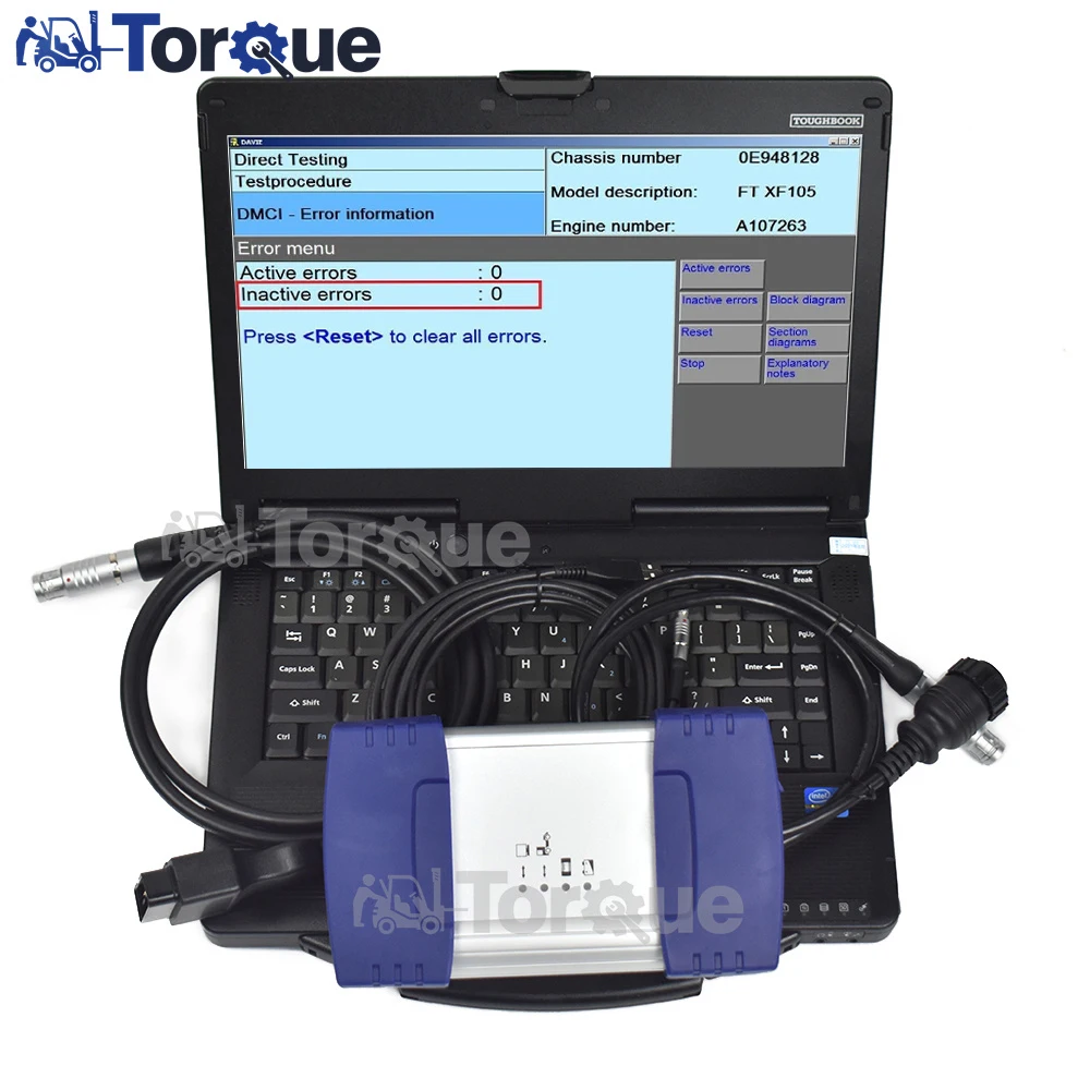 

for DAF Truck Diagnostic Tool DAF VCI560 MUX DAF Davie developer model +Thoughbook CF52 laptop